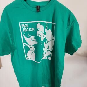 Mad Season   band   t shirt size  xl green